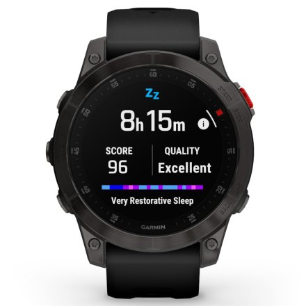 Zegarek Garmin Epix 2 Sapphire czarny z czarnym paskiem 010-02582-11