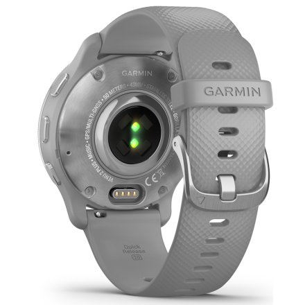 Zegarek Garmin Venu 2 Plus srebrny z szarym paskiem 010-02496-10