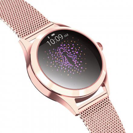 Różowozłoty smartwatch damski G.Rossi SW017-4F