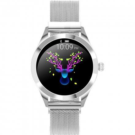 Srebrny smartwatch damski G.Rossi SW017-7F