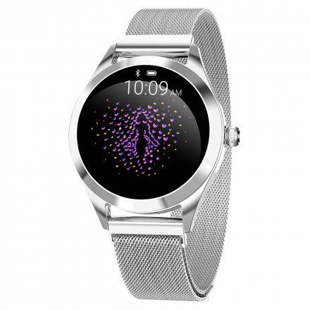 Srebrny smartwatch damski G.Rossi SW017-7F