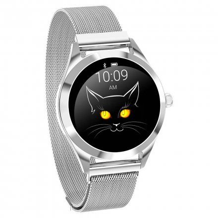 Srebrny smartwatch damski G.Rossi SW017-7F