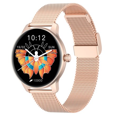 Różowozłoty smartwatch G.Rossi SW020-1
