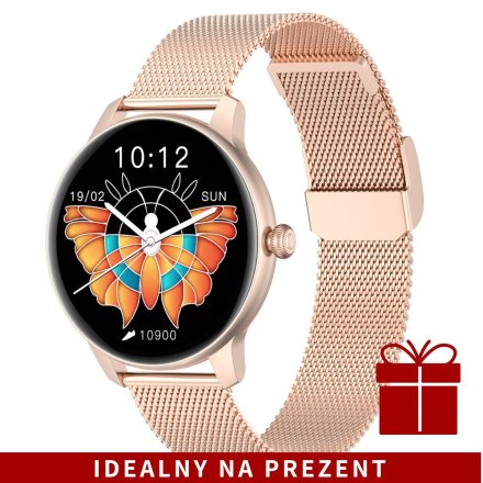 Różowozłoty smartwatch G.Rossi SW020-1