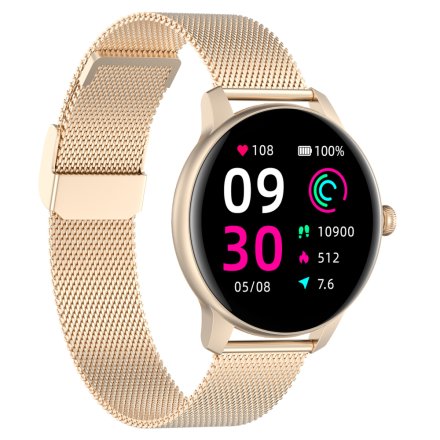 Złoty smartwatch G.Rossi SW020-4