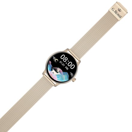 Złoty smartwatch G.Rossi SW020-4
