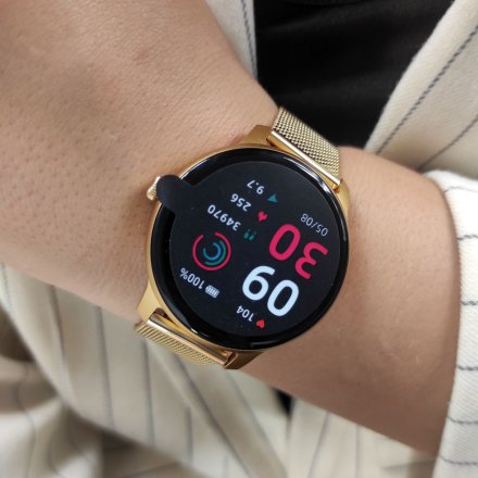 Złoty smartwatch G.Rossi SW020-4