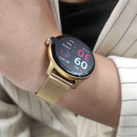 Złoty smartwatch G.Rossi SW020-4