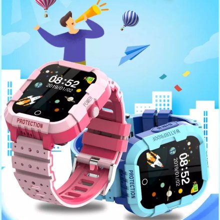 Smartwatch dziecięcy Rozmowy Video GPS Rubicon RNCE75 Niebieski