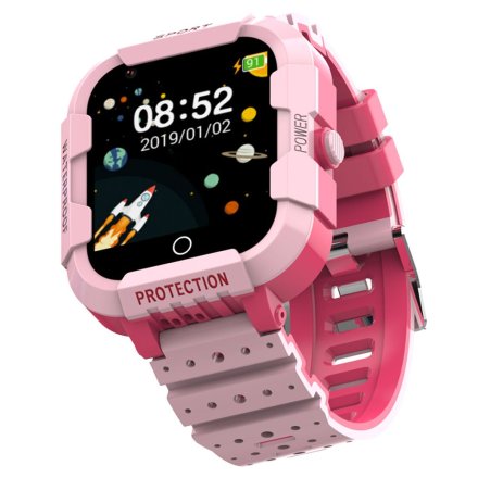 Smartwatch dla dziewczynki z funkcją rozmowy Rubicon RNCE75 Różowy SMASHE099