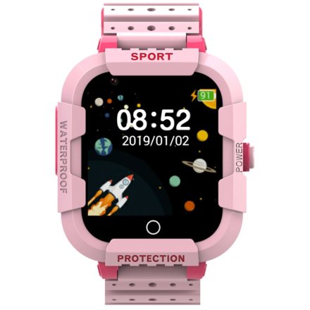 Smartwatch dziecięcy Rozmowy Video GPS Rubicon RNCE75 Różowy SMASHE099