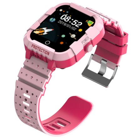 Smartwatch dla dziewczynki z funkcją rozmowy Rubicon RNCE75 Różowy SMASHE099