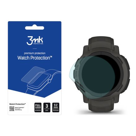Garmin Instinct 2 Szkło ochronne 3 szt - 3mk Watch Protection FlexibleGlass Lite