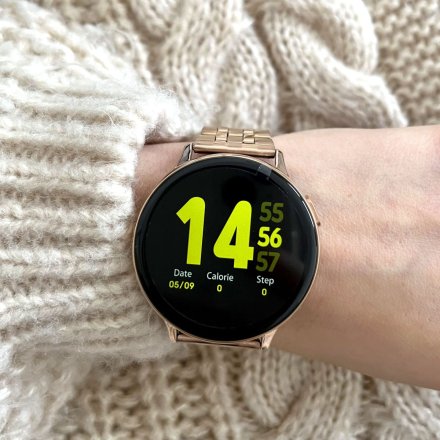 Smartwatch Pacific 24-14 Złoty z bransoletką  Ciśnienie Tlen Puls Kroki