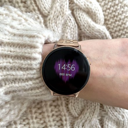 Smartwatch Pacific 24-14 Złoty z bransoletką  Ciśnienie Tlen Puls Kroki