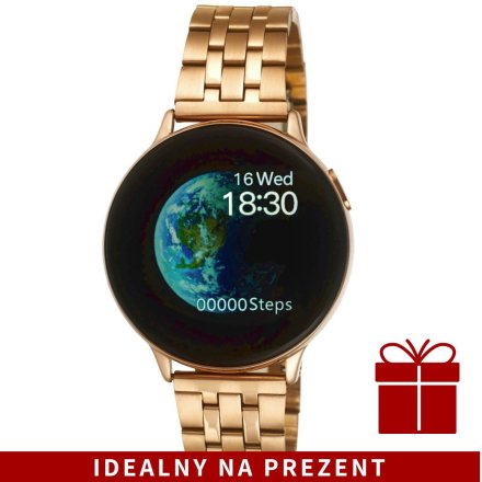 Smartwatch Pacific 24-14 Złoty z bransoletką  Ciśnienie Tlen Puls Kroki