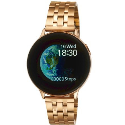 Smartwatch Pacific 24-14 Złoty z bransoletką  Ciśnienie Tlen Puls Kroki