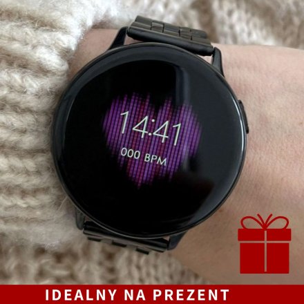 Smartwatch Pacific 24-16 Czarny z bransoletką Ciśnienie Tlen Puls Kroki