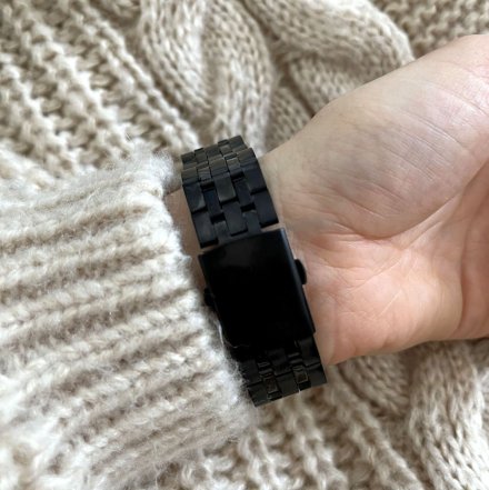 Smartwatch Pacific 24-16 Czarny z bransoletką Ciśnienie Tlen Puls Kroki