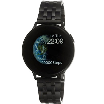 Smartwatch Pacific 24-16 Czarny z bransoletką Ciśnienie Tlen Puls Kroki