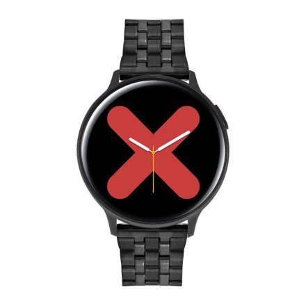 Smartwatch Pacific 24-16 Czarny z bransoletką Ciśnienie Tlen Puls Kroki