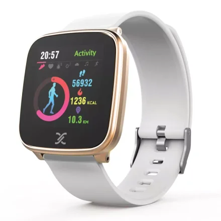 Złoto-biały smartwatch Daniel Klein z budzikiem pulsometrem i pulsoksymetrem DW-019MINI-5
