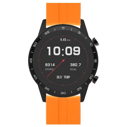 Smartwatch pomarańczowy Vector VCTR-32-03OG z czarnym paskiem