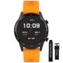Smartwatch pomarańczowy Vector VCTR-32-03OG z czarnym paskiem