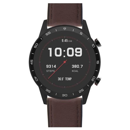Smartwatch brązowy Vector VCTR-32-S2BR z czarnym paskiem