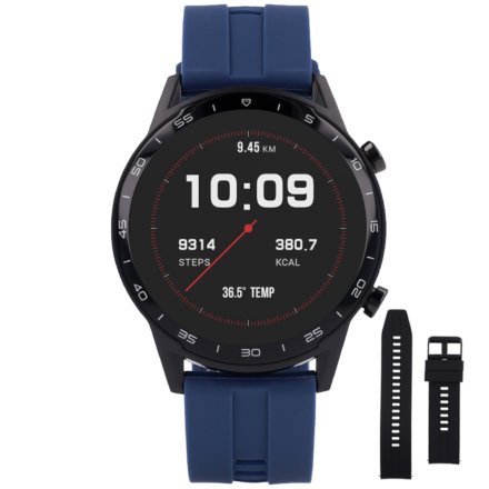 Smartwatch granatowy Vector VCTR-32-05NB z czarnym paskiem