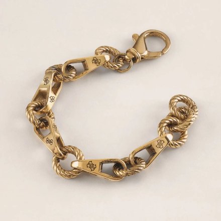Złota bransoletka Guess retro gruby łańcuch GUESS 4G VINTAGE UBB01011-S
