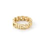 Złoty pierścionek Guess napis GUESS A STAR IS BORN UBR70024-54