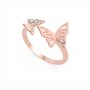 Różowozłoty pierścionek Guess motylek GUESS FLY AWAY UBR70034-56