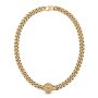 Złoty naszyjnik Guess męski łańcuch GUESS KNIGHT FLOWER UMN70007