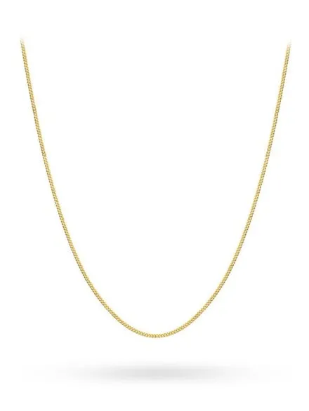 Łańcuszek złoty 45 cm splot pancerka gładka • Złoto 585 0.86 g