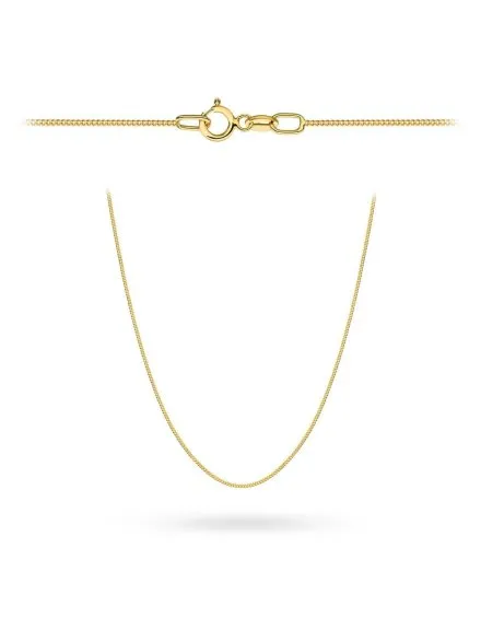 Łańcuszek złoty 45 cm splot pancerka gładka • Złoto 585 0.86 g