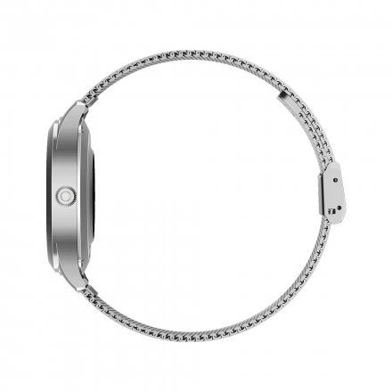 Srebrny smartwatch damski Ciśnienie Tlen Puls Kroki Cykl G.Rossi SW014G-1