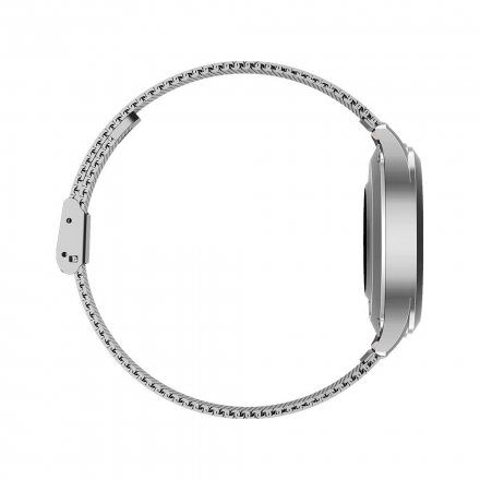 Srebrny smartwatch damski Ciśnienie Tlen Puls Kroki Cykl G.Rossi SW014G-1