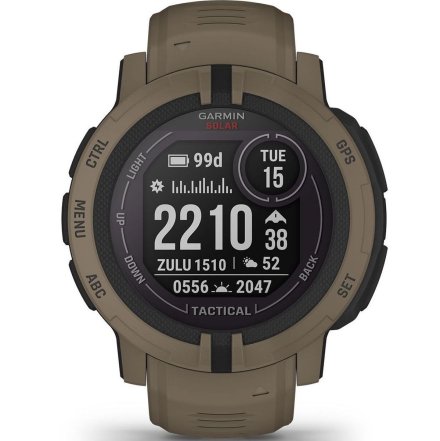 GARMIN Zegarek Instinct 2 Solar Tactical Edition jasnobrązowy 010-02627-04