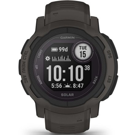 GARMIN Zegarek Instinct 2 Solar grafitowy 010-02627-00 