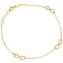 Biżuteria SAXO Złota bransoletka znaki nieskończoność 2-17-B00476-0.90