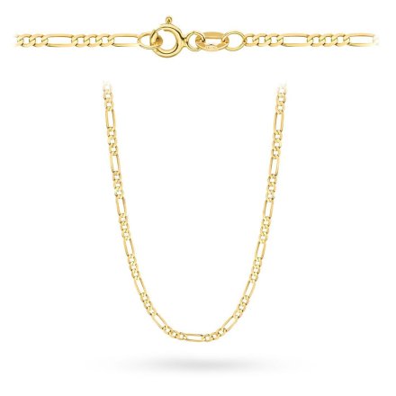 Biżuteria SAXO Złoty łańcuszek splot Figaro 1-26-L00075-1.72