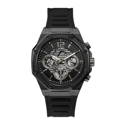 Czarny zegarek męski Guess Momentum GW0263G4