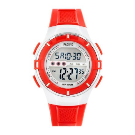 Czerwony zegarek dziecięcy z wyświetlaczem Pacific 205L-7