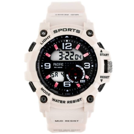 Różowy dziecięcy zegarek sportowy Pacific 209L-6