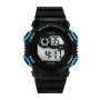 Czarno-niebieski dziecięcy zegarek elektroniczny Pacific 221L-1