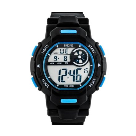 Czarno-niebieski zegarek Pacific 303G-7