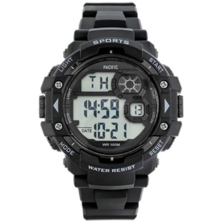 Czarny zegarek Pacific 336G-1