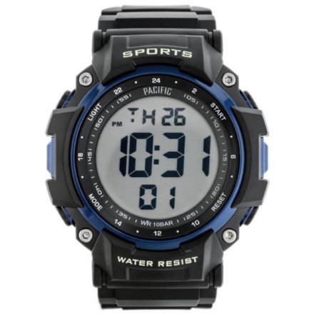 Czarny zegarek elektroniczny Pacific 352G-6