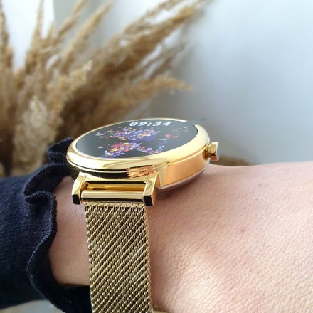 Złoty smartwatch damski Rubicon RNBE64 SMARUB094